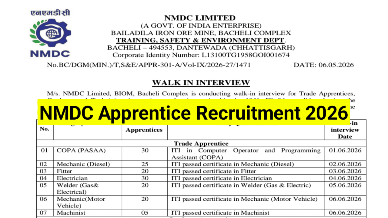 NMDC-Limited-Apprentice-Recruitment-2026
