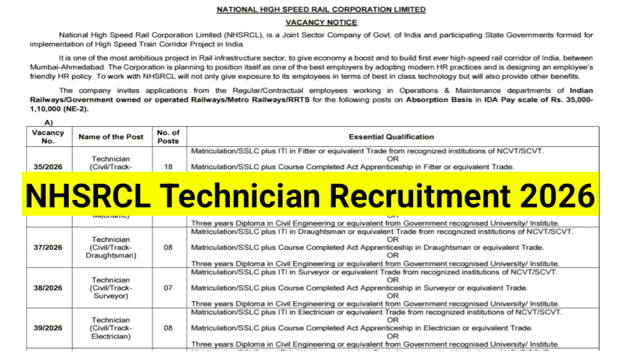 NHSRCL-Technician-Recruitment-2026